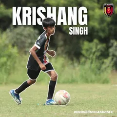 Krishang Singh, another one of our talented players, representing us in the U-13 HCL Delhi Future Stars Youth League.
