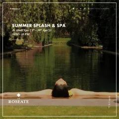 Our 'Summer Splash & Spa' offer combines a relaxing 60-minute spa therapy of your choice with access to our beautiful lake. It is the perfect way to cool down and unwind.