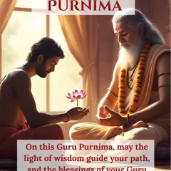 On the auspicious day of Guru Purnima, I believe the light of wisdom from a Guru is what guides our path and anchors our soul. This image captures the sacred relationship between a teacher and a student, a bond of pure guidance and blessing.