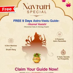 To celebrate Navratri, I am offering a free 9-day Astro-Vastu guide. It includes 9 Devi Mantras, 9 powerful astro remedies, and 9 Vastu secrets for prosperity. This is a limited-time guide to help you bring Maa Durga's blessings into your life.