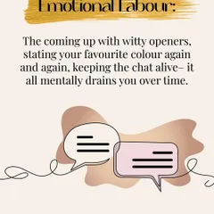 The emotional labor of dating apps, from witty openers to keeping chats alive, is mentally draining. My service removes that burden so you can focus on the connection itself.