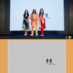 This collage celebrates our win for Black and White photography at the Wedding Sutra Awards. The winning shot, with its minimalist aesthetic, is a testament to our belief that sometimes, less is more.