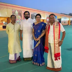 All set to go on stage at Prayagraj with my team. The energy and excitement before a big performance are always palpable.