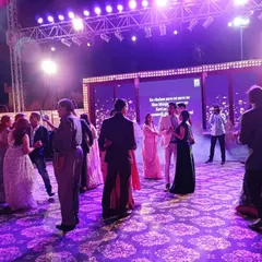 The dance floor is open at the Malde family's 25th Anniversary party. We love creating moments where couples can enjoy a romantic dance to our live music.