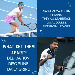 What sets champions like Sania Mirza and Rohan Bopanna apart? Dedication, discipline, and the daily grind. This is the mindset we instill in our players at PDP.