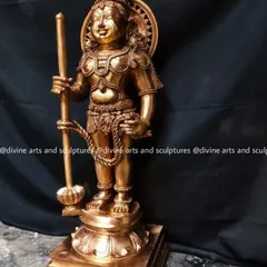 This 28-inch Panchaloha sculpture depicts Udupi Krishna, a specific form of the deity worshipped at the famous Udupi temple. He holds a staff and rope, representing his childhood as a cowherd.