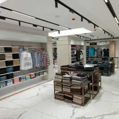 We love making a statement with natural materials. In this luxury residence, we used book-matched marble slabs to create a dramatic, continuous pattern across the floor and up the feature wall. This technique highlights the stone's natural beauty and demonstrates our expertise in high-end, contemporary interior architecture.