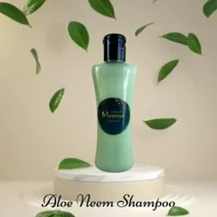 My Aloe Neem Shampoo is a nourishing blend of fresh aloe vera and neem leaves. It is formulated to promote hair growth, reduce dandruff and scalp itching, and leave your hair feeling silky and strong.