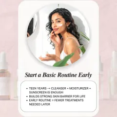Starting a basic skincare routine early is one of the best things you can do for your skin's future. For teenagers, a simple cleanser, moisturizer, and sunscreen are enough to build a strong skin barrier for life and prevent the need for more intensive treatments later.