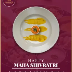 During Maha Shivratri, I provide a menu that ranges from fast-friendly snacks to a full feast. The food is prepared with pure ingredients to keep your energy high while you observe your spiritual practices.