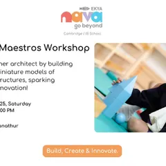 Unleash your inner architect at my Miniature Maestros Workshop. This poster invites young creators to build their own miniature models of buildings and structures, sparking creativity and innovation.