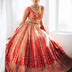 A bridal portrait that is both elegant and powerful. I use natural light to capture the bride's radiance and the intricate details of her attire, creating a timeless memory of her on the big day.