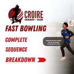 Fast bowling is an art form built on a scientific foundation. I break down the entire sequence, from the run-up to the follow-through, into clear, manageable steps. This graphic shows our approach to building a rhythmic, powerful, and repeatable bowling action.