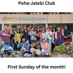 A snapshot of our happy group at Indori Rasoi. Every first Sunday of the month, strangers become friends. This is what building a community offline looks like, full of smiles and shared moments.