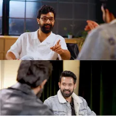 More frames from the Vikrant Massey interview, showcasing the intimate and conversational setup we created for the show.