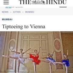 We were featured in The Hindu for our students' journey to Vienna. It's an honor to be part of national conversations about the future of ballet in India and to see our dancers' hard work recognized.