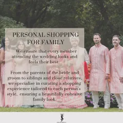 I ensure every member of the family looks their best. From the parents of the bride and groom to siblings, I specialize in curating a shopping experience that results in a beautifully cohesive family look.