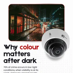 This is the solution: full-color surveillance, even after dark. By capturing video in color, our IC Realtime cameras provide vastly more useful information, making it easier to identify subjects and understand events as they unfold.