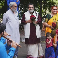 My Appa and Amma being welcomed at the celebration of my father's 50 years in music. Their support has been the bedrock of my entire life and career.
