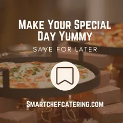 Make your special day yummy with our catering services. This image highlights our live pizza station, one of the many ways we can make your event unforgettable.