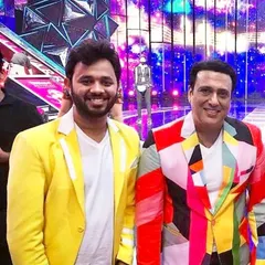On the sets of a TV show with one of my all-time favorite actors, Govinda. It was an amazing experience to be part of this special episode.