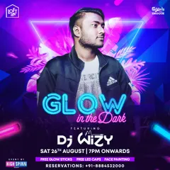 A poster for my "Glow in the Dark" themed party. These events are always a hit, with free glow sticks, LED caps, and face painting to complement my electronic music set.