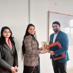 Representing the Chamber of AOR Amish Aggarwala at an internship fair at Maharaja Agrasen Institute. I was impressed by the students' enthusiasm and legal knowledge.