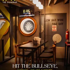This is where you hit the bullseye and feel the vibe. Our automated dart station is perfect for both beginners and pros, set in a cozy corner designed for focused fun.