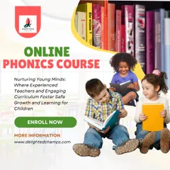 My online phonics course is designed to nurture young minds and build a lifelong love for reading. With an experienced teacher and an engaging curriculum, I create a safe and effective learning environment for children to grow their skills.