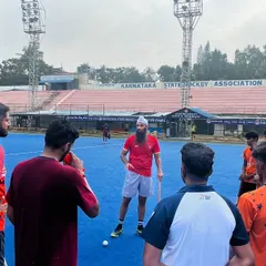 I bring in the best to inspire my players. Here, Olympic bronze medalist Jarmanpreet Singh shares his invaluable experience with the team, providing mentorship you won't find anywhere else.