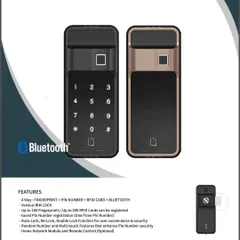 This image details the powerful features packed into our smart locks. I offer multiple access methods including fingerprint, PIN code, RFID card, and Bluetooth via your smartphone. With options for up to 100 fingerprints and temporary guest PINs, these locks provide flexible and secure keyless entry for your entire family.
