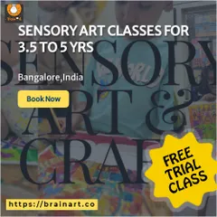 We invite you to try a free trial class for our sensory art program, perfect for kids aged 3.5 to 5. It's a great way to experience our hands-on, creativity-boosting activities.