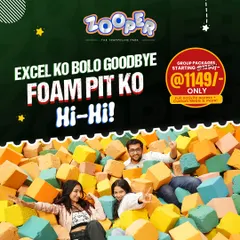 Excel ko bolo goodbye, foam pit ko hi-hi. A corporate team takes a much-needed break from spreadsheets to dive into our giant foam pit.