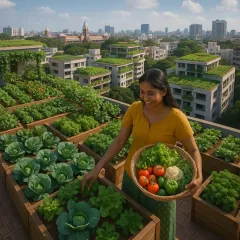 Imagine Namma Chennai looking this green, with every terrace growing fresh, toxin-free food. This is the vision that drives us. We can help you set up your own terrace farm, and it's easier than you think.