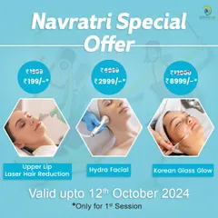 We occasionally offer special packages on our most popular glow treatments. Here you can see offers for HydraFacial and Korean Glass Glow, which are perfect for getting your skin ready for a festive occasion or special event.