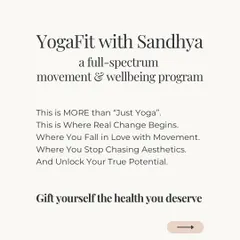 My 'YogaFit' program is more than "just yoga." It's where real change begins, where you fall in love with movement and unlock your true potential.