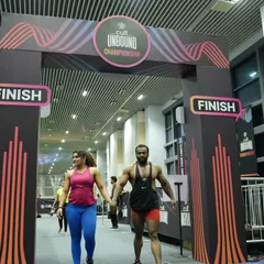 Crossing the finish line hand-in-hand with my partner. This moment represents the culmination of hard work, grit, and the spirit of partnership.