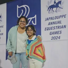 The friendships and bonds made during competitions are just as important as the accolades. Here are two of our riders enjoying the Japalouppe Annual Equestrian Games.