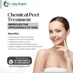 A chemical peel is a versatile treatment that improves skin texture, reduces fine lines, treats acne, and fades pigmentation. It boosts collagen for firmer skin and a youthful, radiant glow.