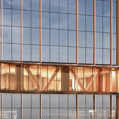 A closer look at the Skydeck, which connects the twin towers of our Sejal City project. This element is designed to be a destination in itself, offering panoramic views and reshaping how people connect in a vertical urban environment.