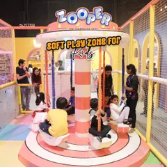 My soft play zone is perfect for kids. The mini carousel is a gentle and fun ride that always brings smiles to the faces of our youngest visitors.