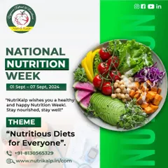 Celebrating National Nutrition Week with the theme "Nutritious Diets for Everyone." I am committed to making healthy eating accessible to all.