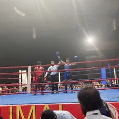 Victory in the ring. One of my young fighters has his arm raised by the referee at the IFMA National Championships. This is the moment all the training has been for.