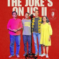 The poster for 'The Joke’s on Us II', a Malhar Laugh Club special featuring local comics sharing side-splitting stories from the heart of our community.