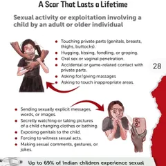 An infographic illustration from the Rainbow Homes planner, explaining the difficult topic of sexual abuse. The goal was to create visuals that are clear, sensitive, and educational.