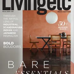 We are thrilled to share our first cover for Livingetc India's March 2024 issue. The featured image captures the dining space of our Ved House project, highlighting its blend of Indian and Japanese minimalism.