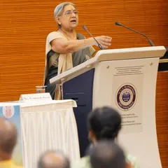 I believe in sharing the wisdom of Yoga on every platform. Here I am delivering the keynote address on “The Fundamental Essence of Yoga” at the 8th DAE National Yoga Conference, organized by the Bhabha Atomic Research Centre (BARC). It was an honor to be the Chief Guest and share insights on leading a healthy, disease-free life.
