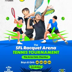 Join us for another exciting youth tennis tournament at The Acres Club, Chembur. Competition is open for boys and girls from U8 to U14.