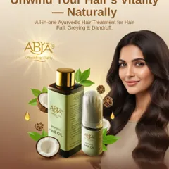 Unwind your hair's vitality the natural way. This all-in-one Ayurvedic hair treatment addresses common issues like hair fall, greying, and dandruff. It is formulated with powerful herbs to restore your hair's health and shine.