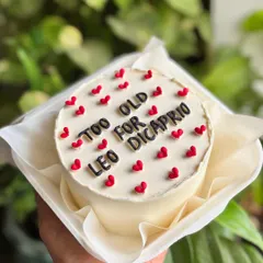 "Too old for Leo DiCaprio." Serving sarcasm with a side of cake, this witty bento is perfect for a 25+ birthday celebration with a sense of humor.